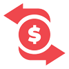 Funds transfer speed icon
